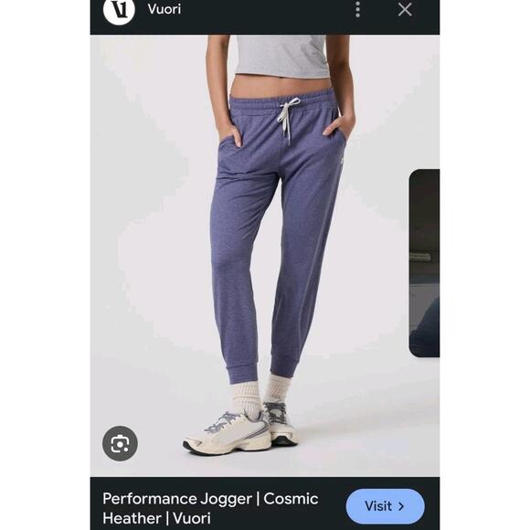 Vuori Summit Pants Jogger Woven Women's black XS Stretch Athletic - Picture 2 of 7